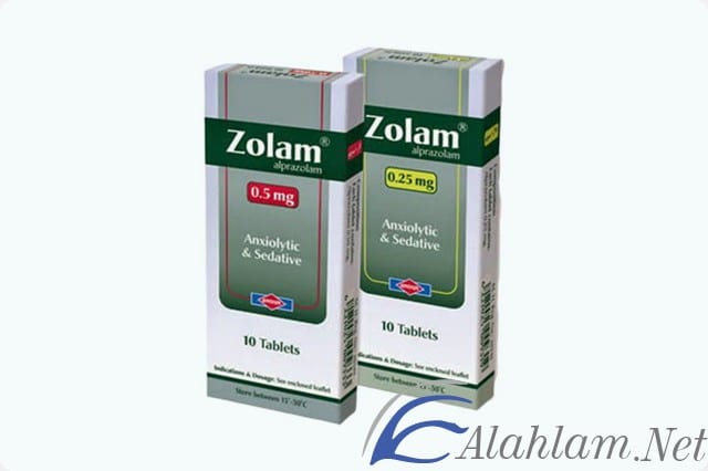 نشرة اقراص زولام لعلاج القلق والتوتر Zolam 