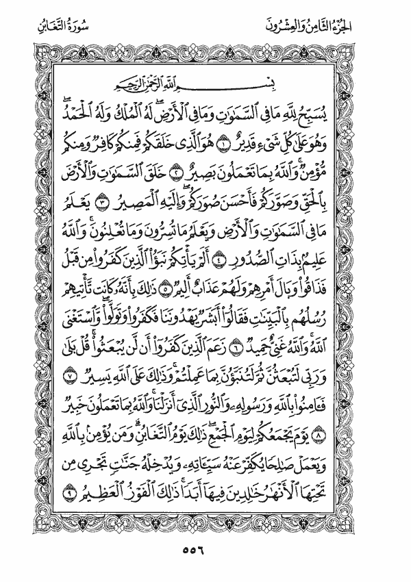 قراءة سورة التغابن